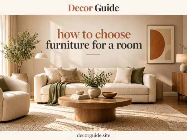 How to Choose Furniture for a Room A Practical Guide