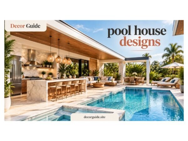 Pool House Designs for Beautiful and Functional Backyards