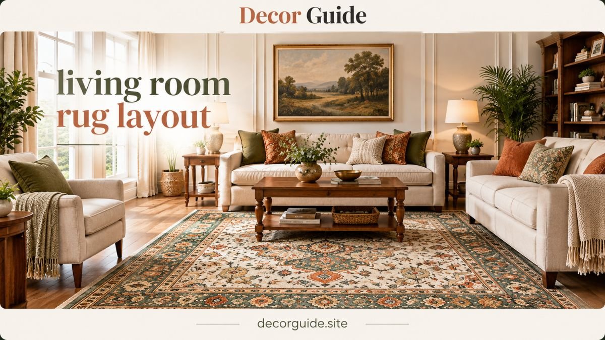 Living Room Rug Layout Ideas for a Balanced and Cozy Space
