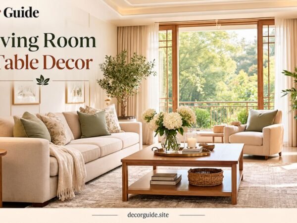 Living Room Table Decor Ideas for a Beautiful Clutter Free Space