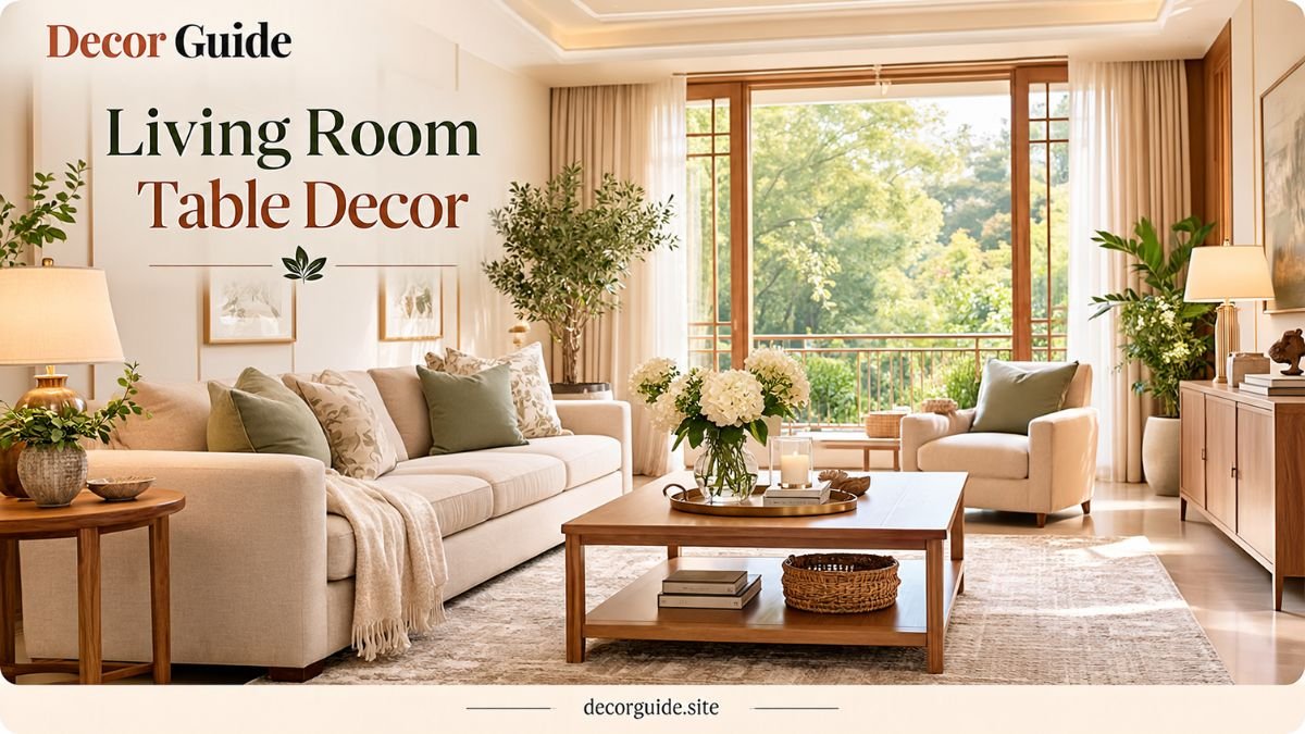 Living Room Table Decor Ideas for a Beautiful Clutter Free Space