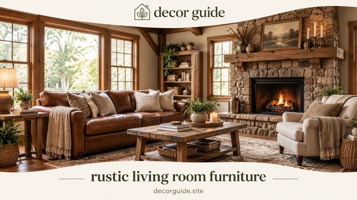 Rustic Living Room Furniture Ideas for a Warm Natural Home